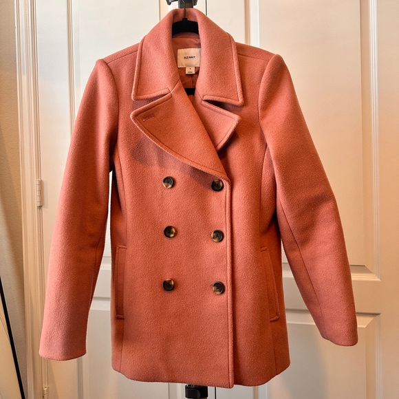 Old Navy classic pink peacoat - Picture 1 of 6